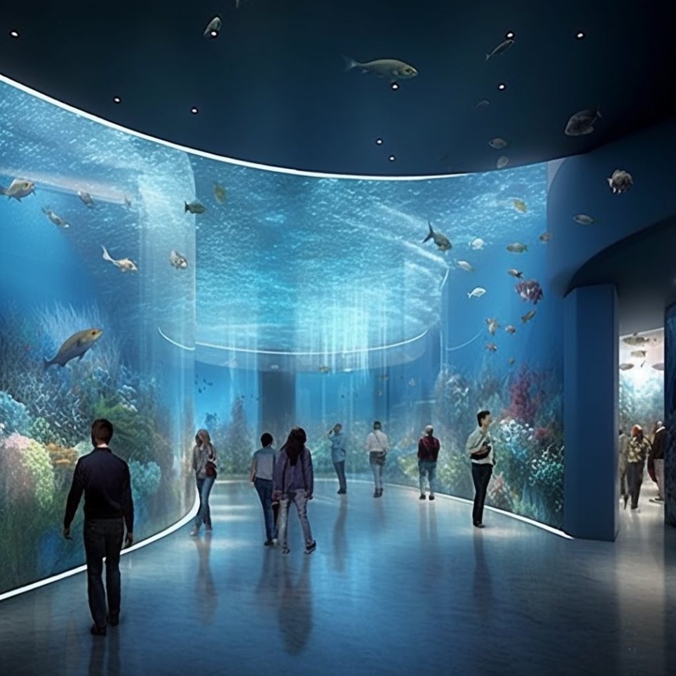 Oceanarium Center inspired by the rippling surface1